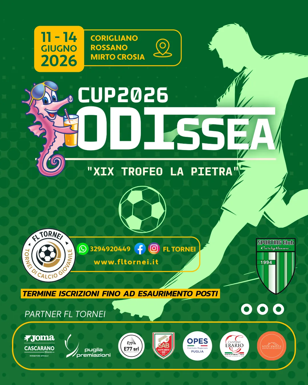 Locandina ufficiale Odissea Cup 2026 XIX Trofeo Movitec a Rossano Calabro