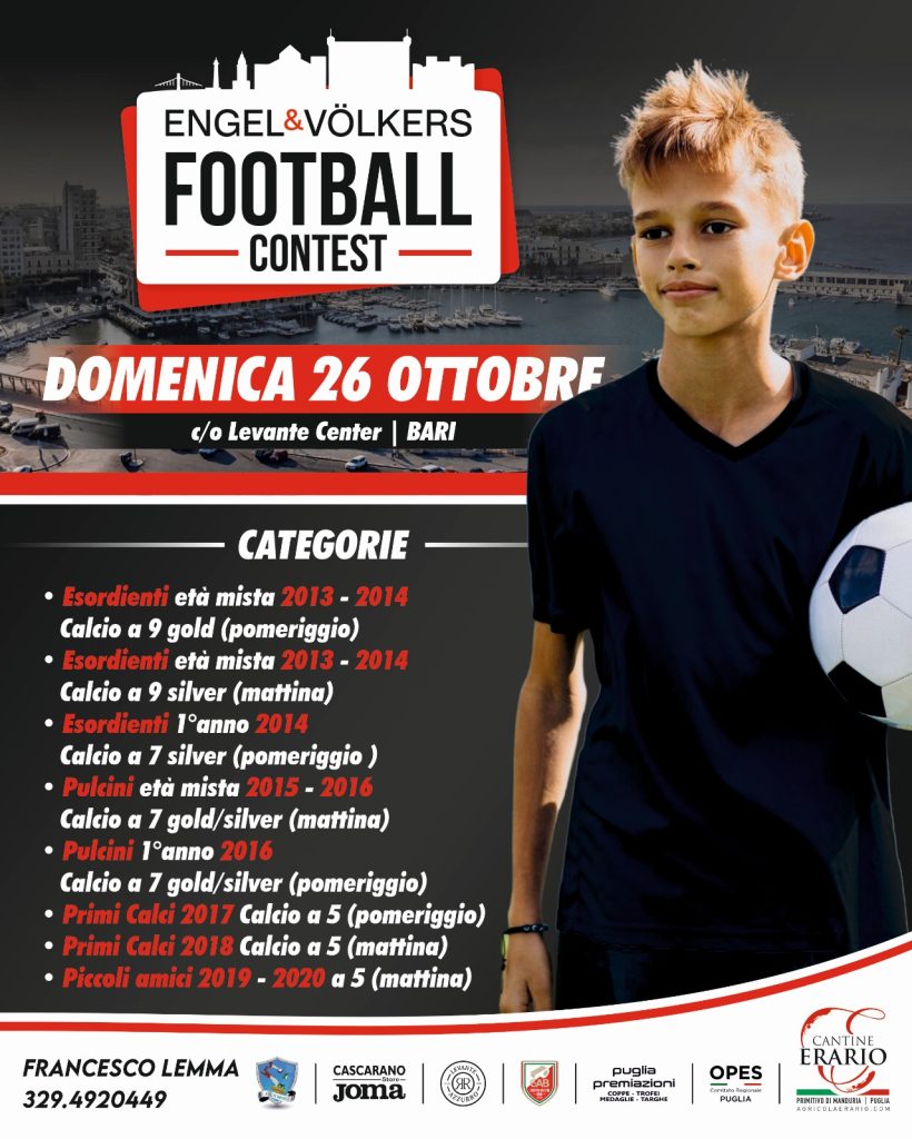 Locandina ufficiale Engel & Völkers Football Contest 2025  a Bari