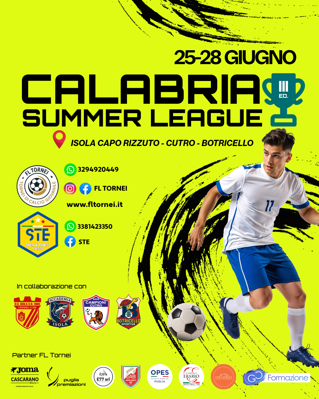 Locandina ufficiale Calabria Summer League 2026 III Edizione a Isola Capo Rizzuto