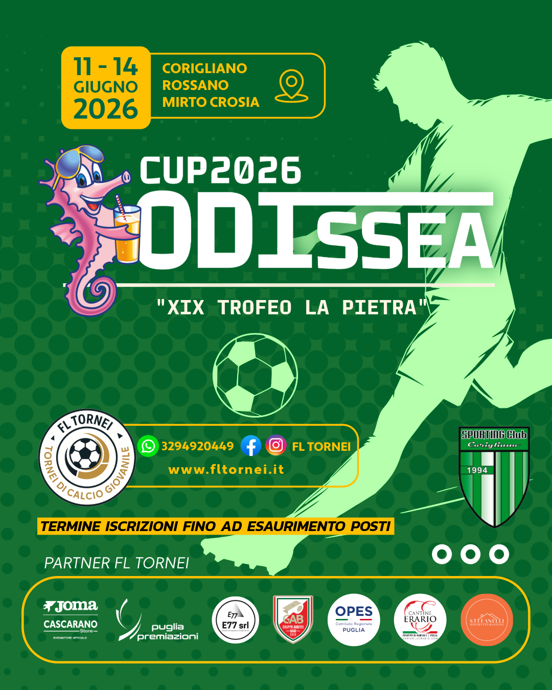 Locandina ufficiale Odissea Cup 2026 XIX Trofeo Movitec a Rossano Calabro