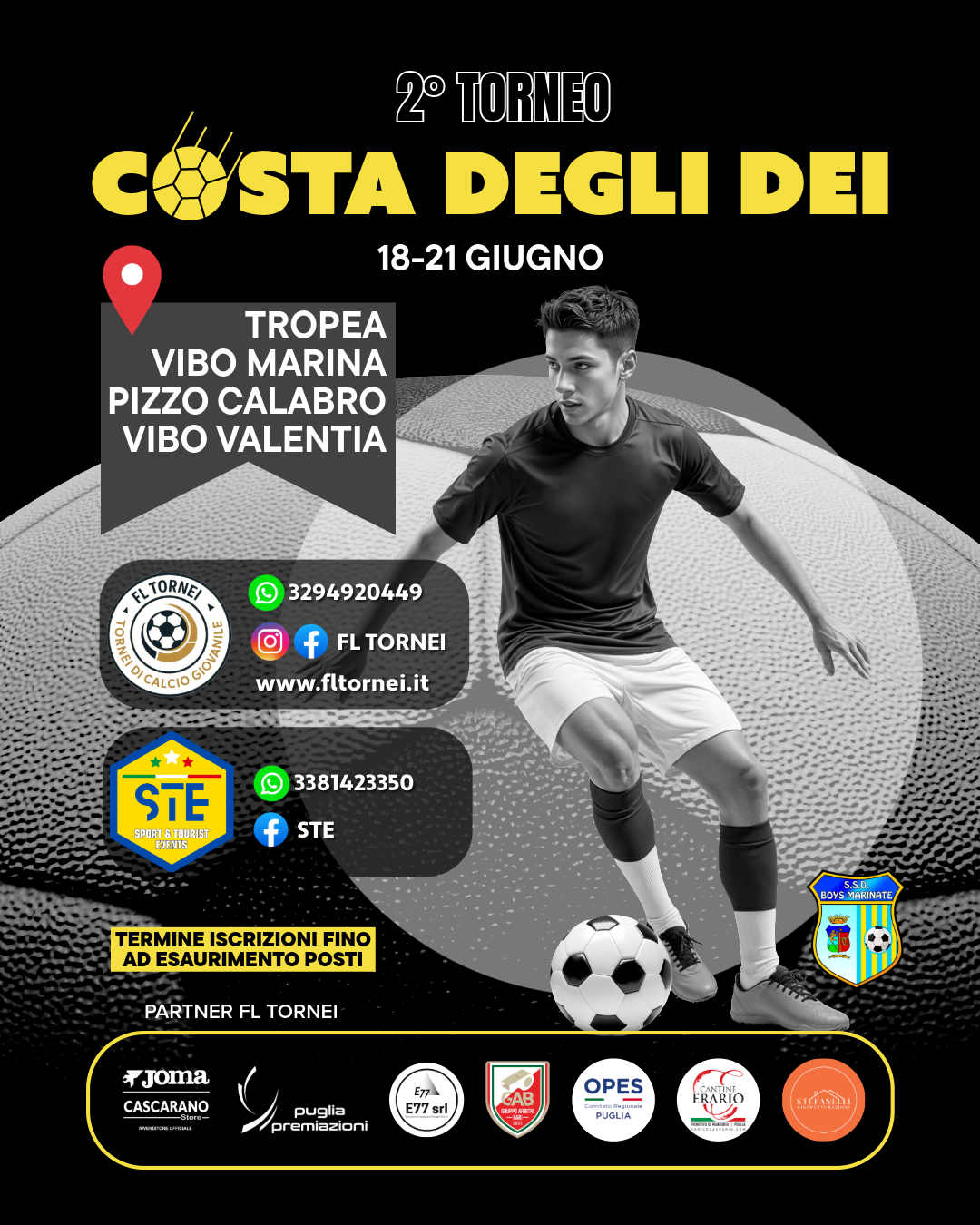 Locandina ufficiale II Torneo Costa degli Dei 2026  a Vibo Marina